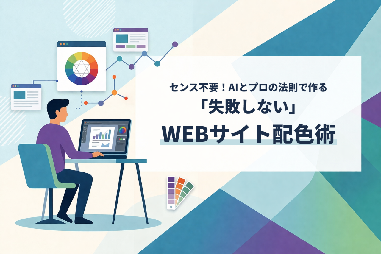 センス不要！AIとプロの法則で作る「失敗しない」WEBサイト配色術